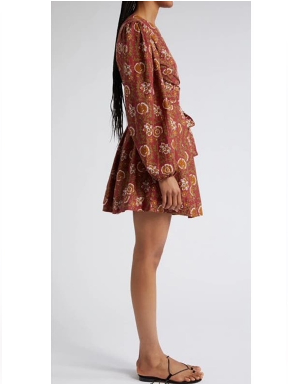 Mille Resort Wear Nan Wrap Mini Dress in Cinnabar New! Size S - Picture 2 of 14